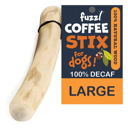 Fuzzl Coffee Stix Large 1 Pack Natural Dog Chew Toy for Dogs