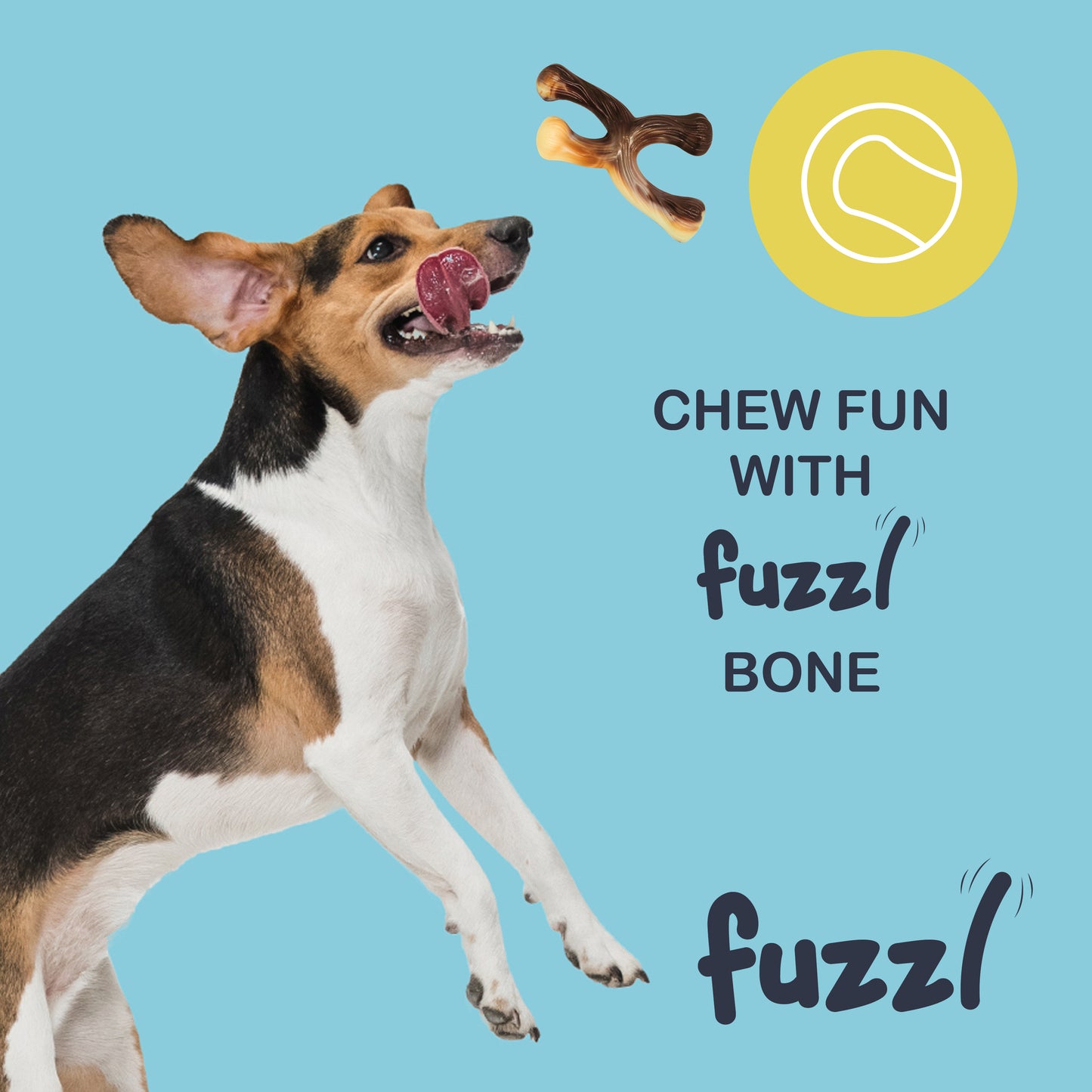 Fuzzl Ultra Tough Nylon Crossbone Dog Toy