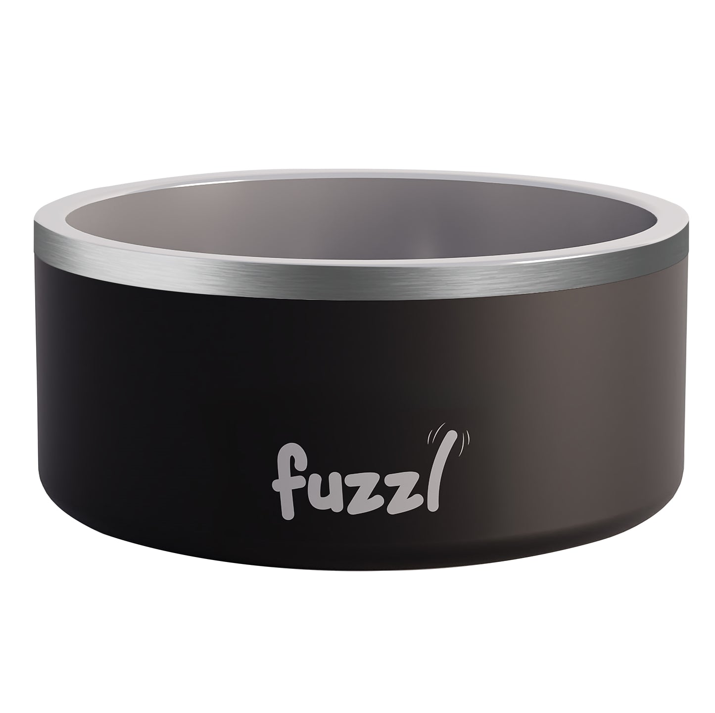 Fuzzl Titan Thermal Bowl 17cm - Matt Black Insultated Thermal Dog Bowl