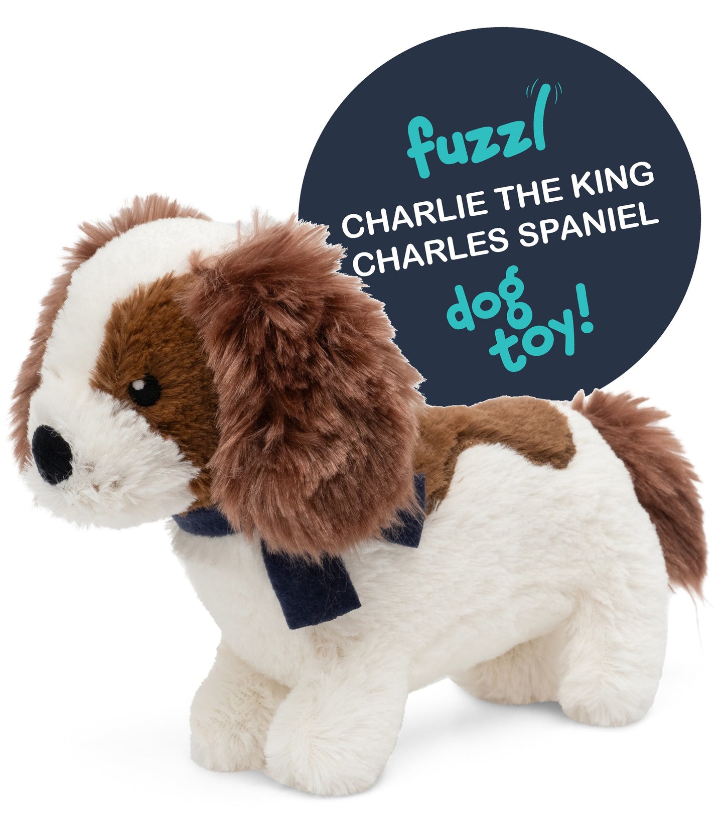 Fuzzl Charlie the King Charles Spaniel Plush Dog Toy and Puppy Toy