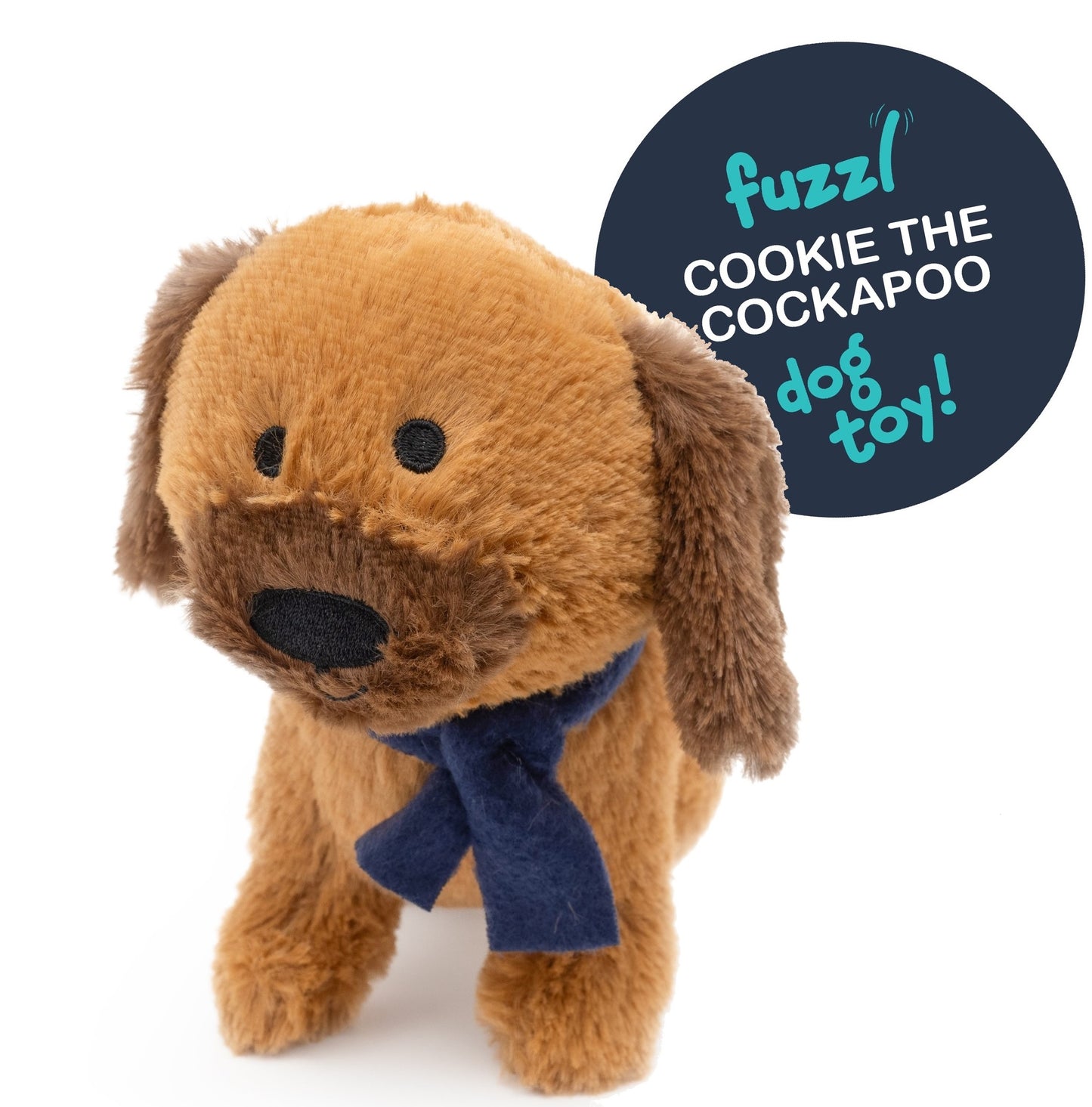 Fuzzl Cookie the Cockapoo Plush Dog Toy and Puppy Toy