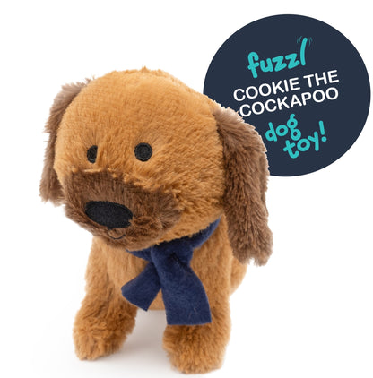 Fuzzl Cookie the Cockapoo Plush Dog Toy and Puppy Toy