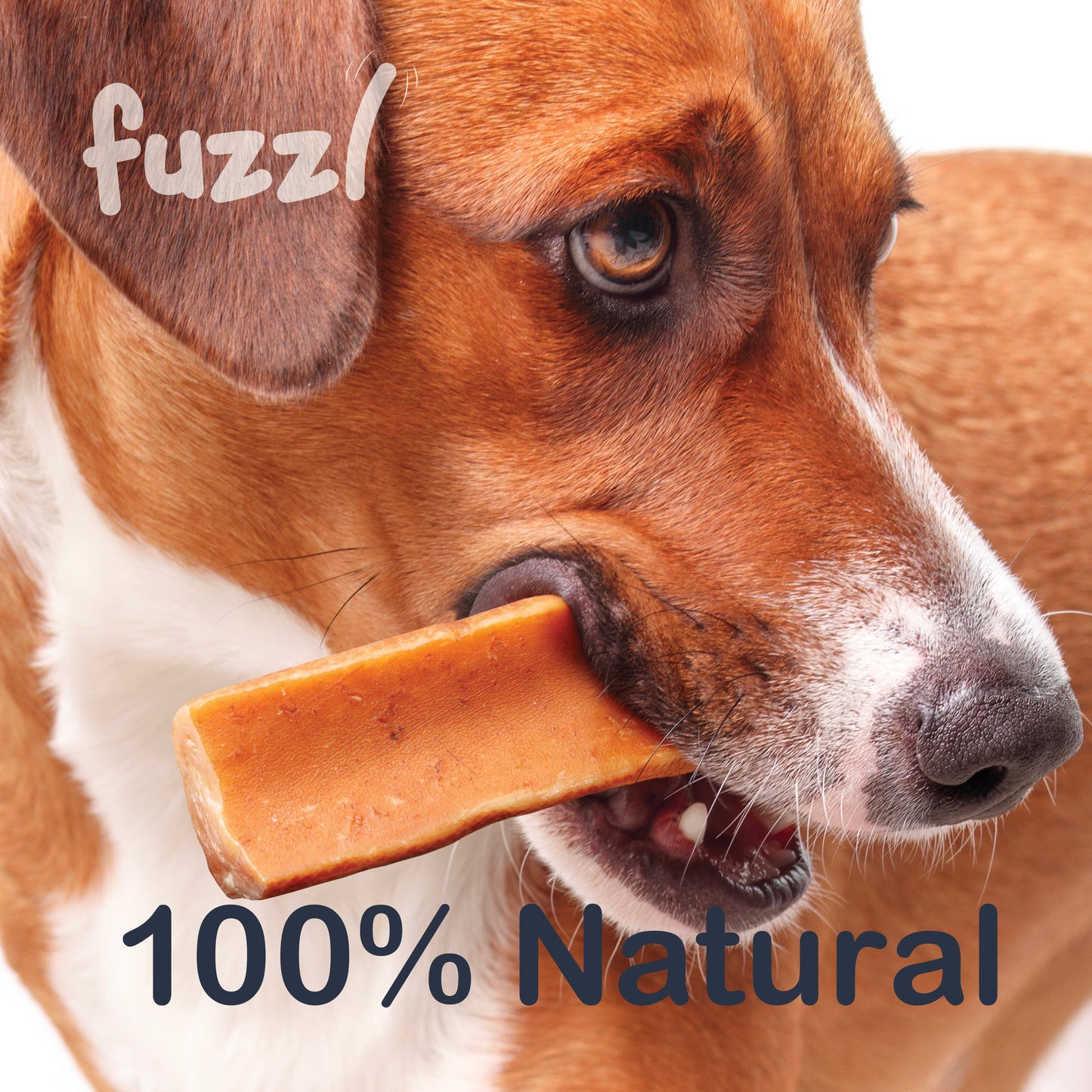 Fuzzl Yak Chews - Original Medium 6 Pack Dog Treats - Himalayan Yak Chews for Dogs - Natural Dog Chew